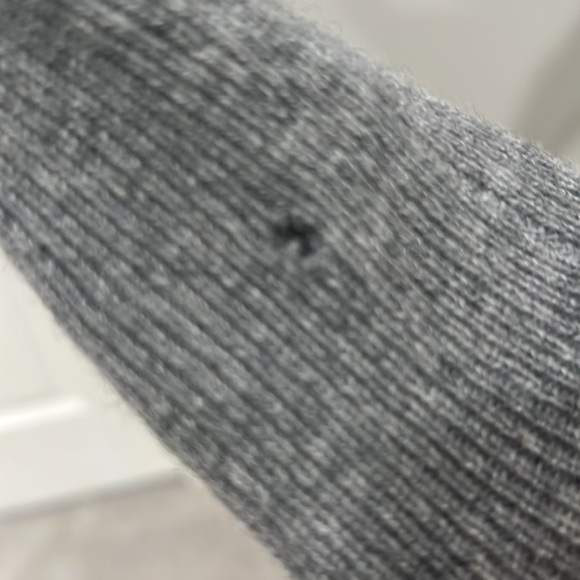 J Crew cashmere fitted hooded sweater.  Gorgeous. - Picture 7 of 9